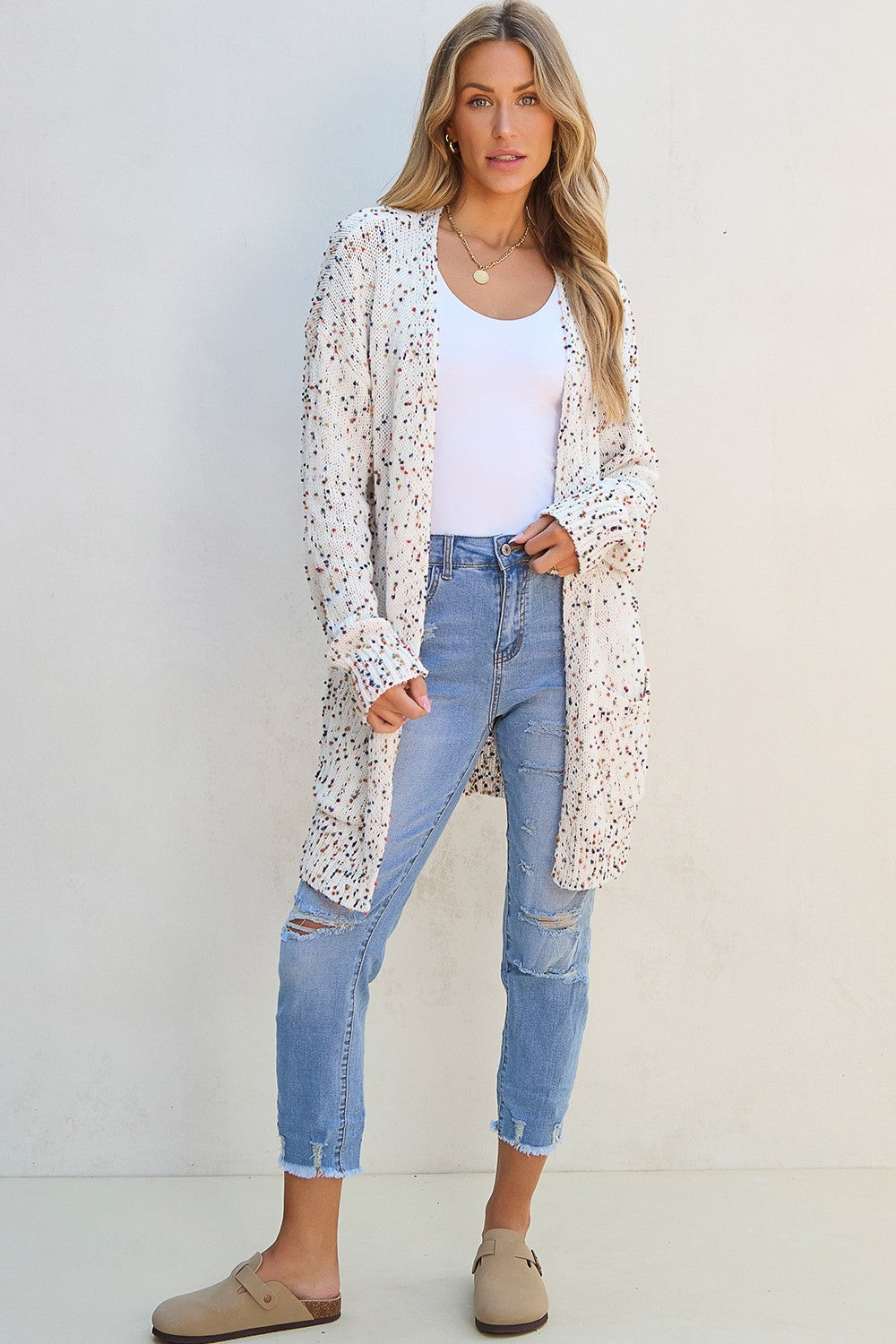 Daniela | Long sleeve open front cardigan