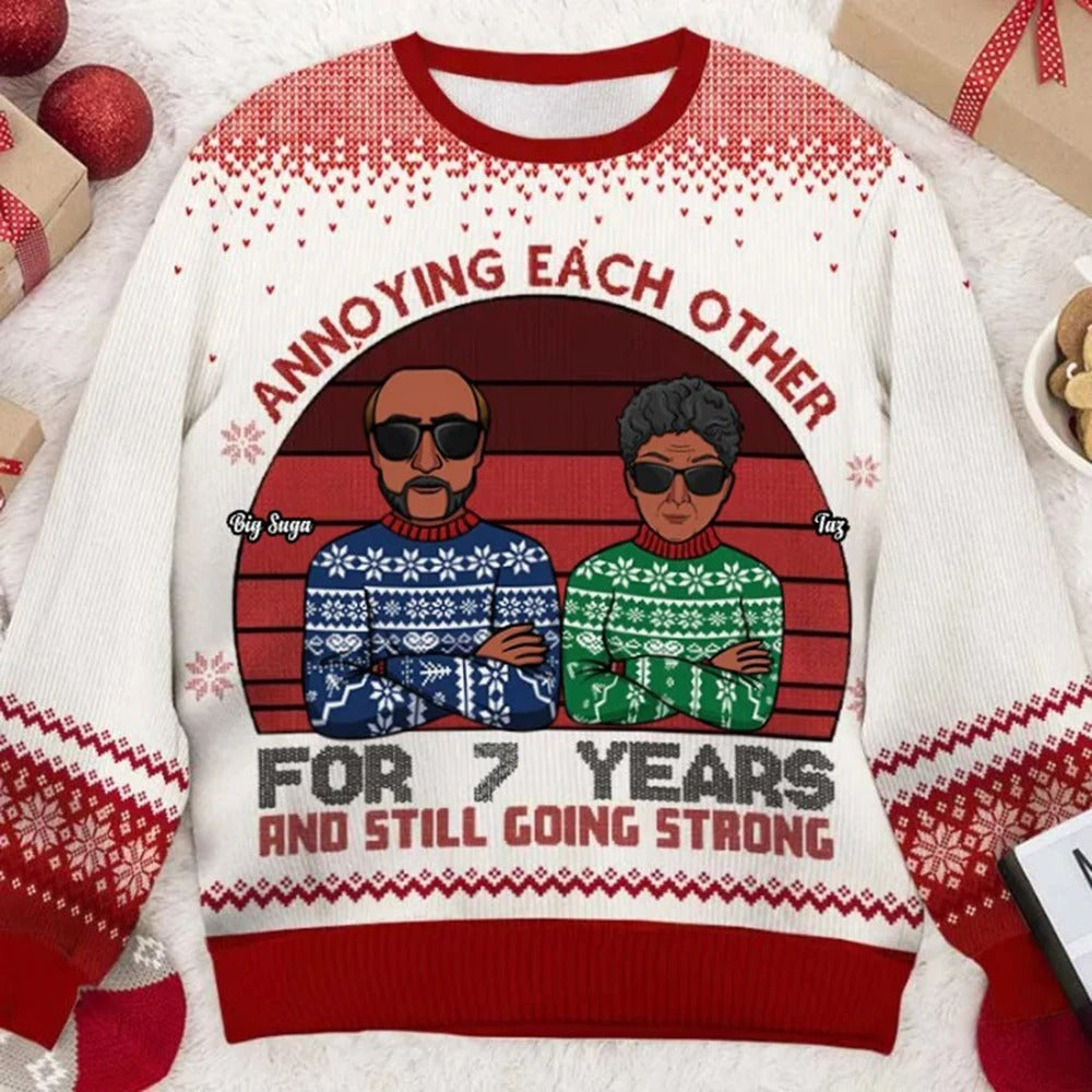 Lena® | Lightweight Christmas sweater with a crew neck