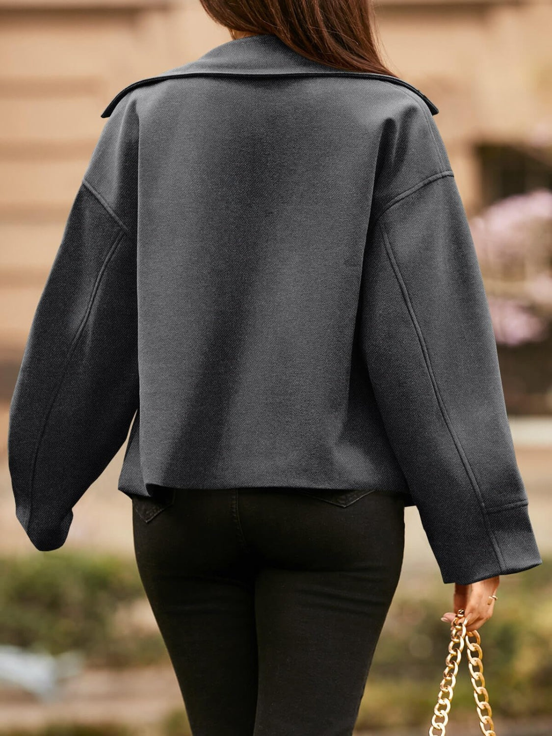 Ivanna | Jacket with collar and dropped shoulders