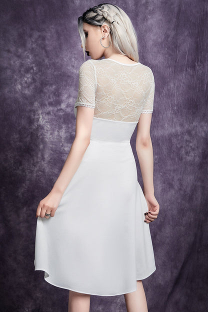 Front Tie Lace Gothic Dress