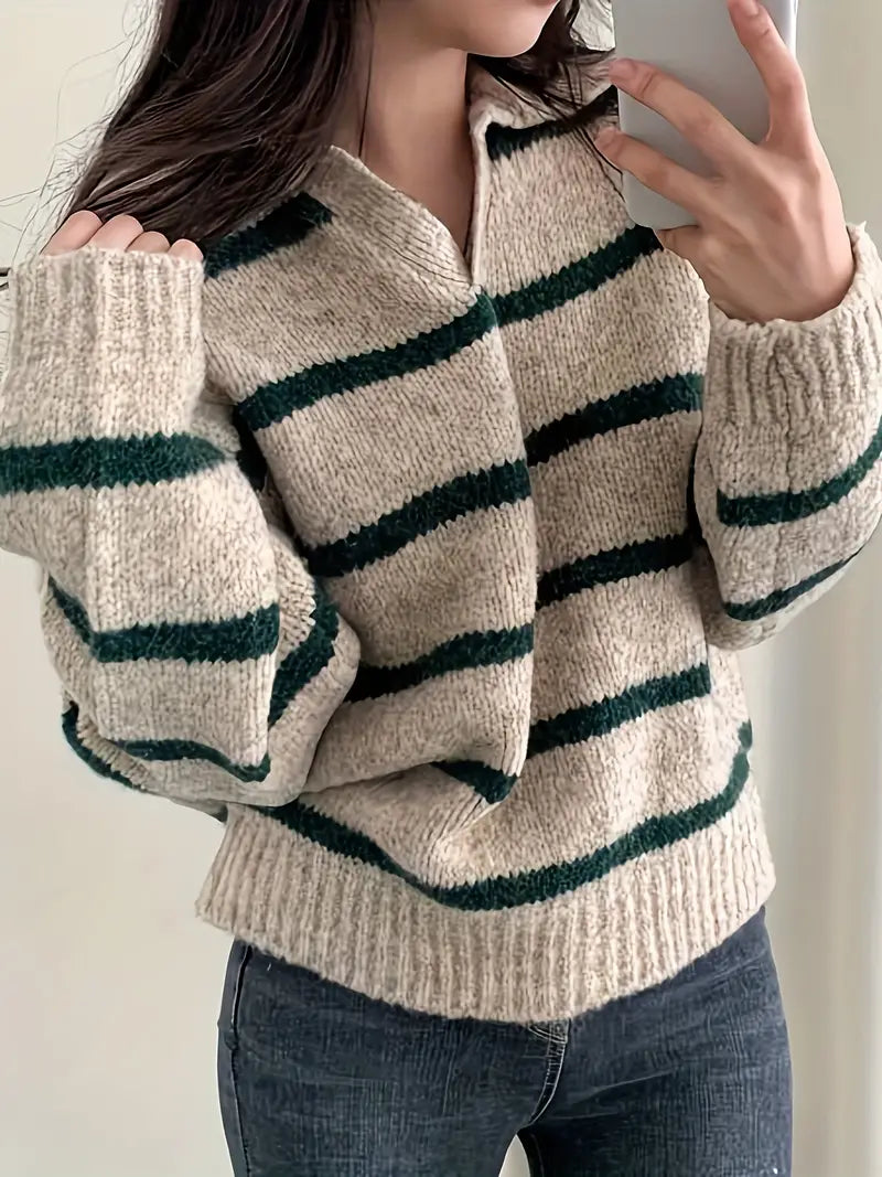 Elena | V-neck knitted sweater