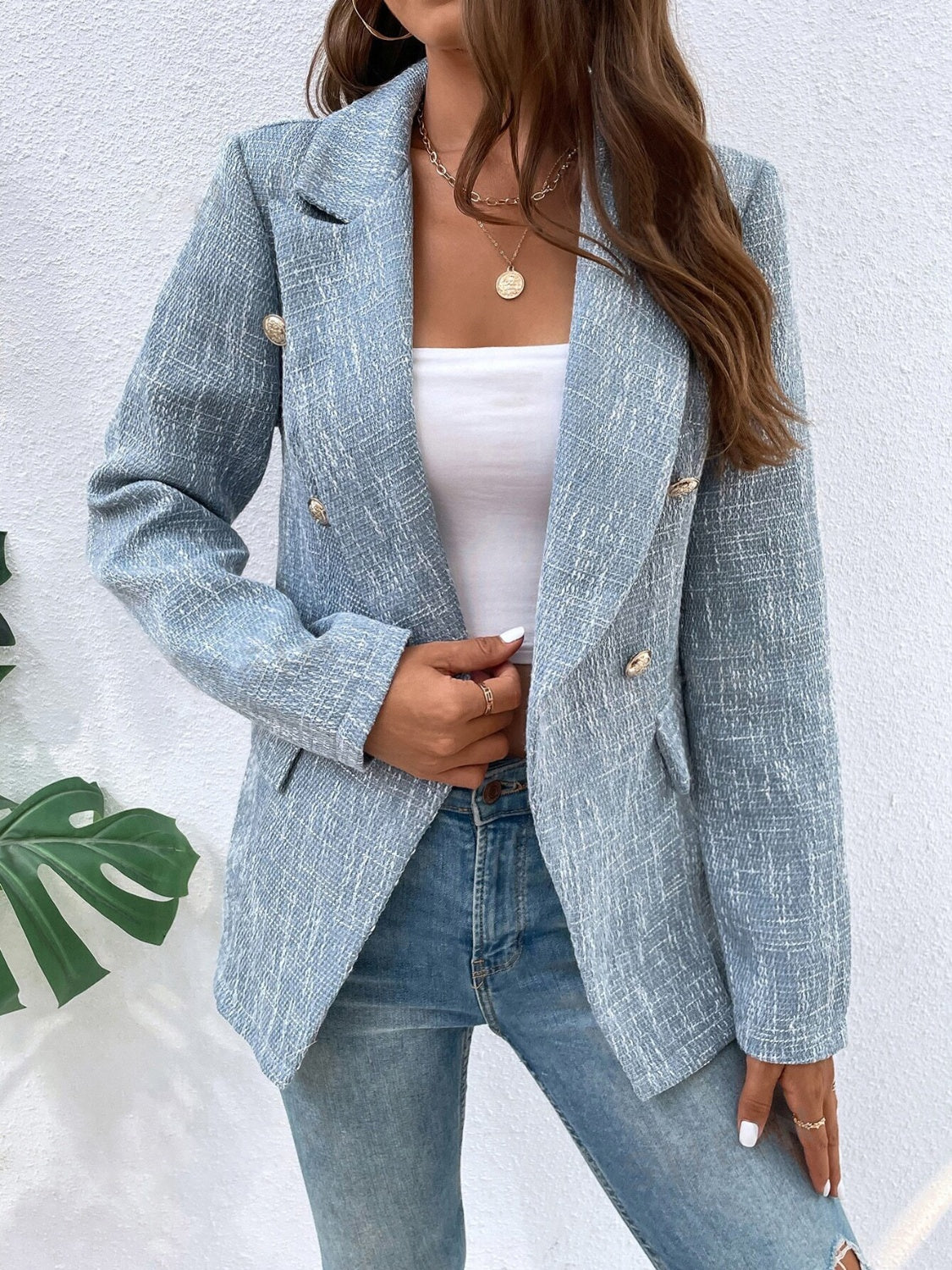 Gabriele | Long sleeve blazer with lapel collar and pockets