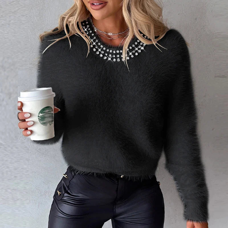 Elena® | Fluffy knitted sweater