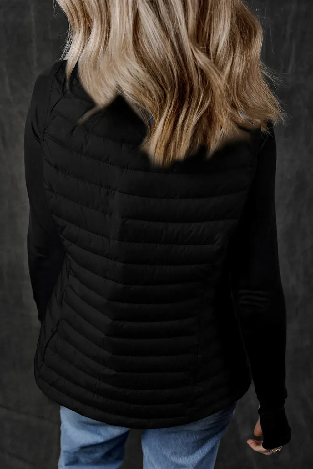 Silvia | Vest coat with zip and pockets