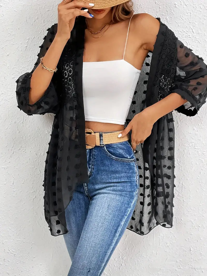 Muriel® | Elegant Long Sleeve Lace Top