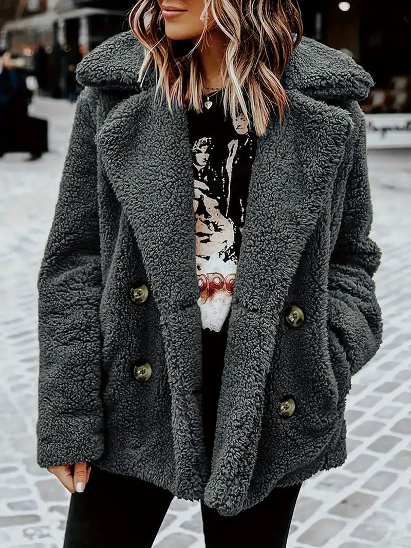 Frida | Knitted plush jacket