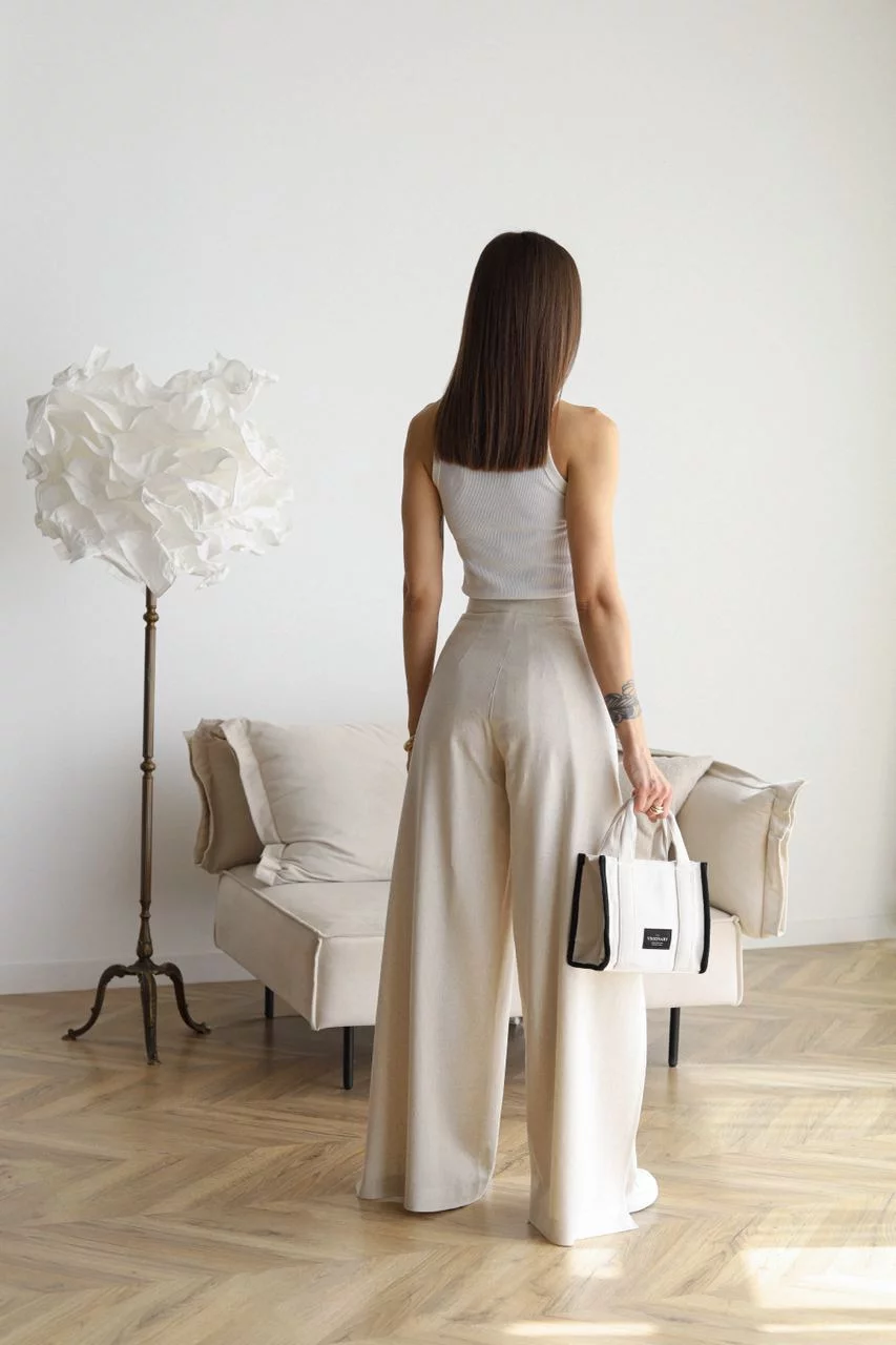 Lara® | Long Linen Trousers