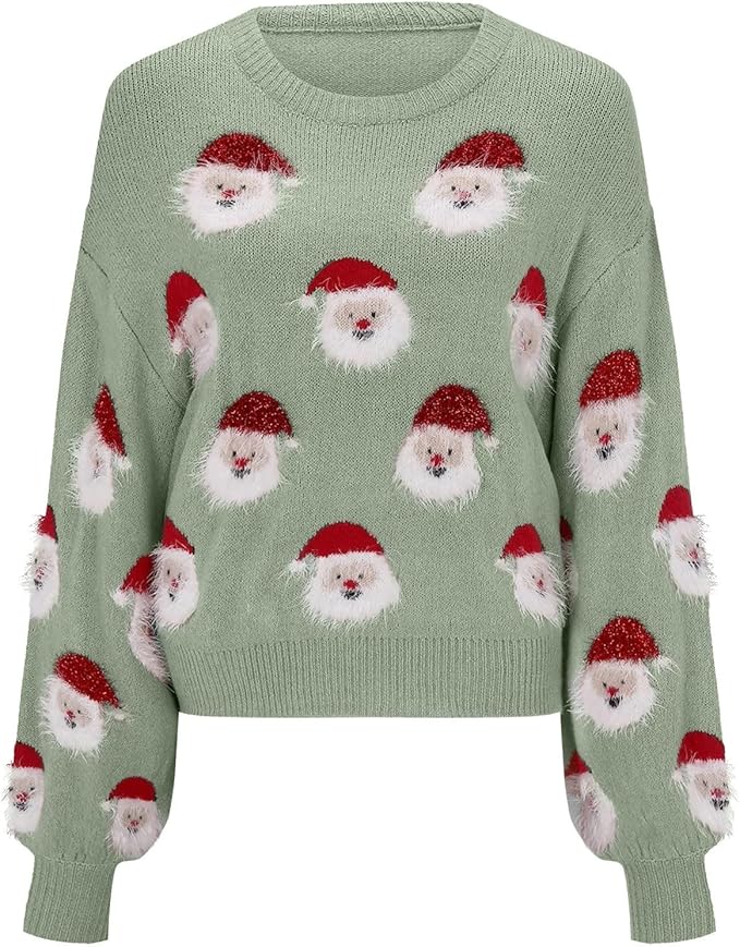 Azucena | Oversized Christmas sweater with Santa Claus motif