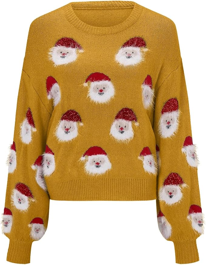 Azucena | Oversized Christmas sweater with Santa Claus motif