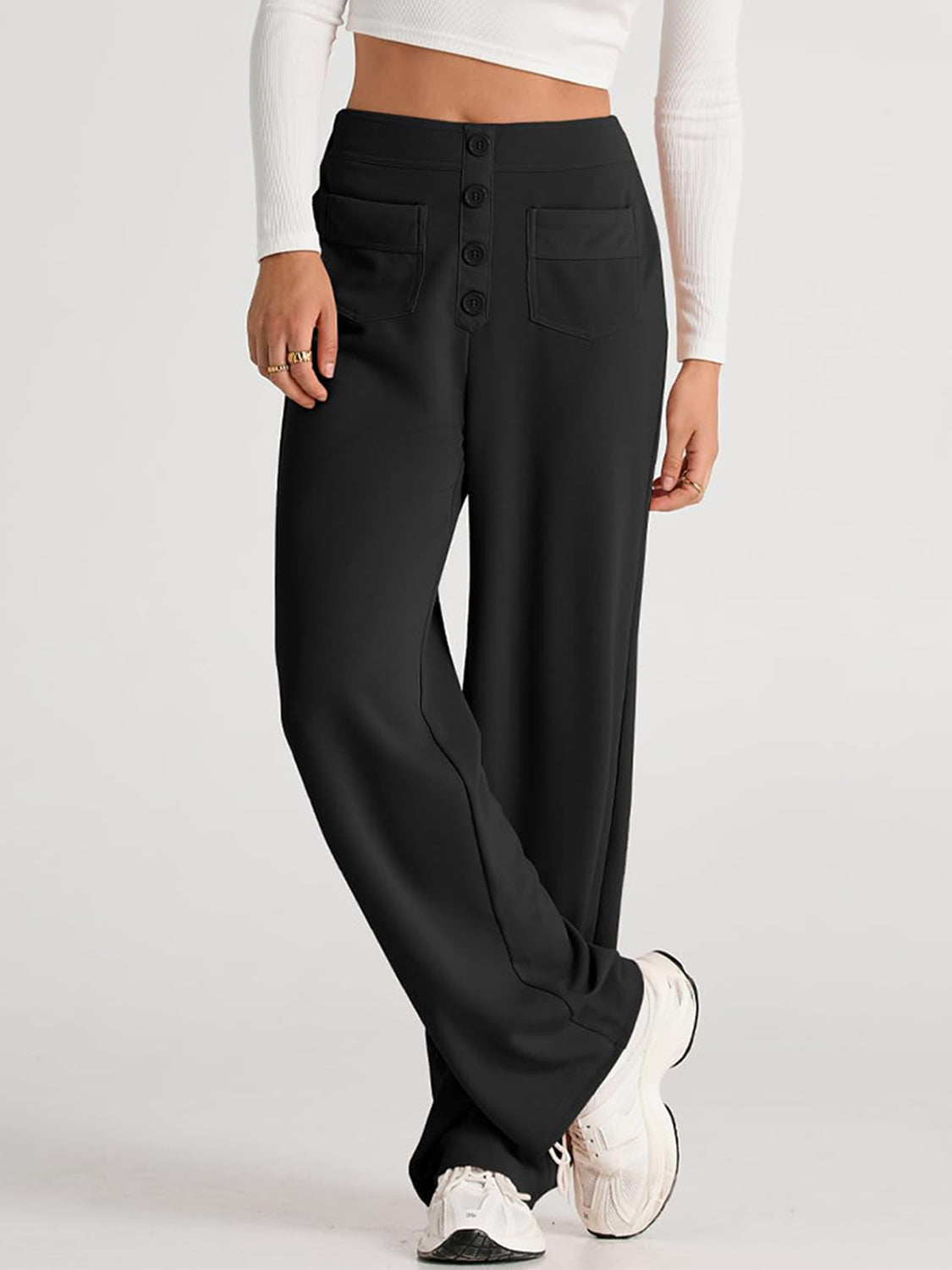 Aurora | Wide-leg, high-waisted trousers