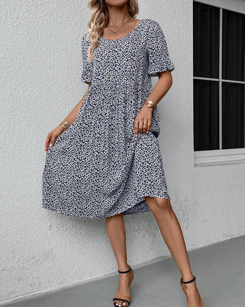 Adrianna® | Elegant Floral Midi Dress