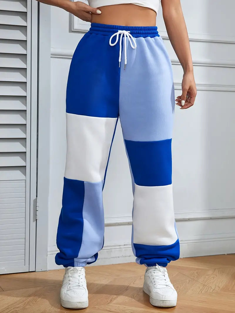Jimena | Stylish jogging pants with a color block design
