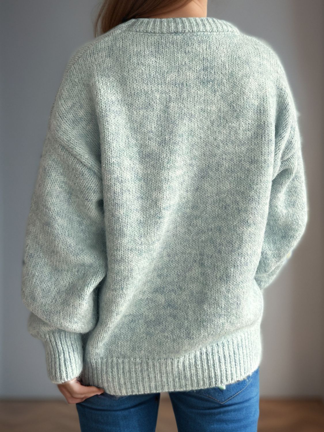 Hortensia | Crew neck sweater with long sleeves