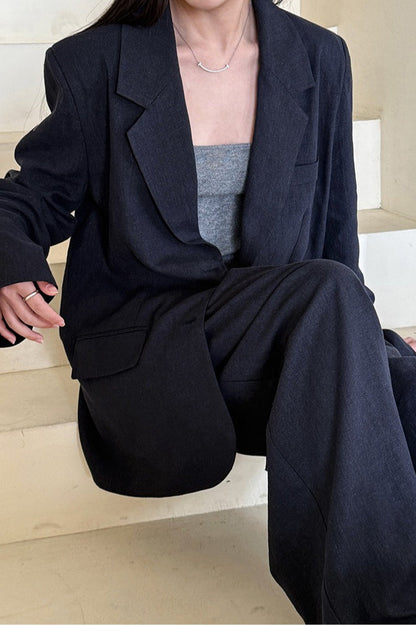 Casual Tencel Linen Suit Blazer