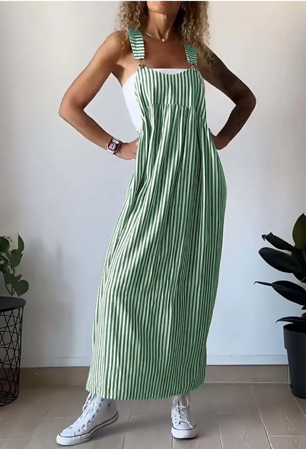 Ilenia® | Casual Striped Overalls