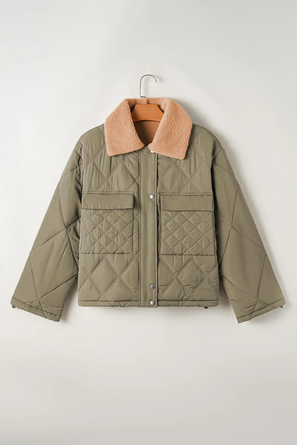 Vanesa | Long sleeve winter coat with drawstring and collar