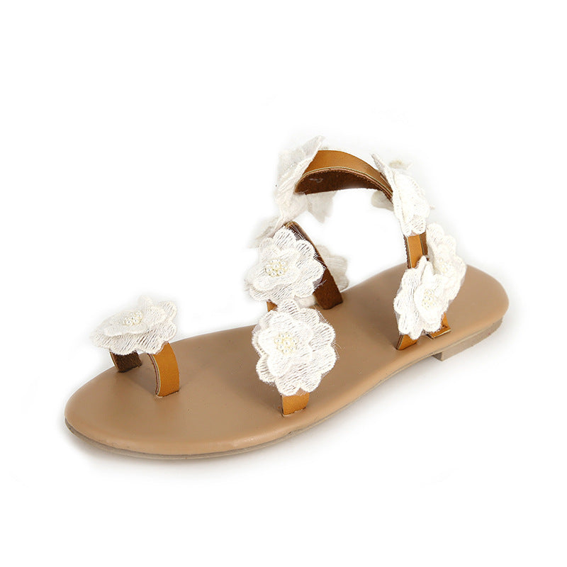 Serena® | Comfort Summer Foreign Trade New Pu Toe Flowers