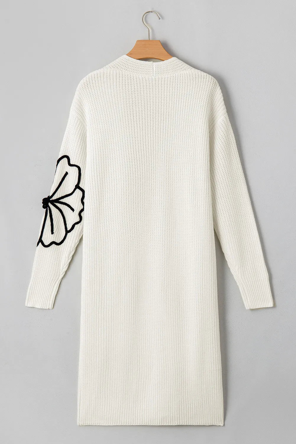 Zoe | Full size floral long sleeve open front cardigan