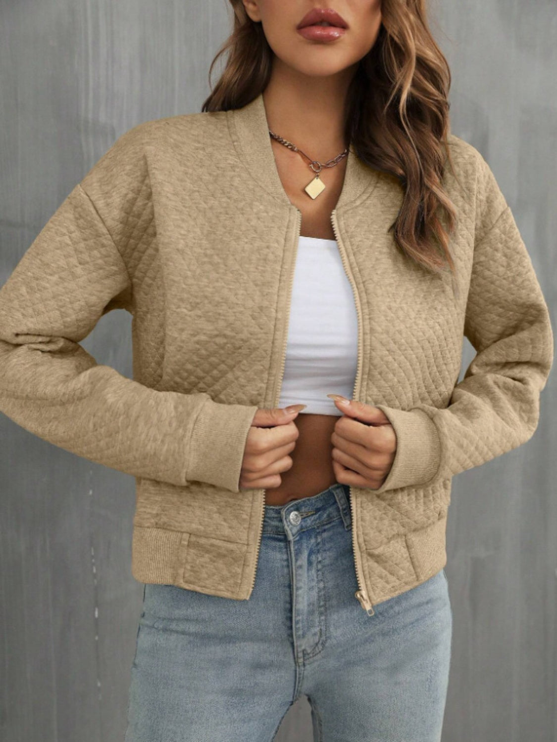Ines | Long sleeve jacket with zip