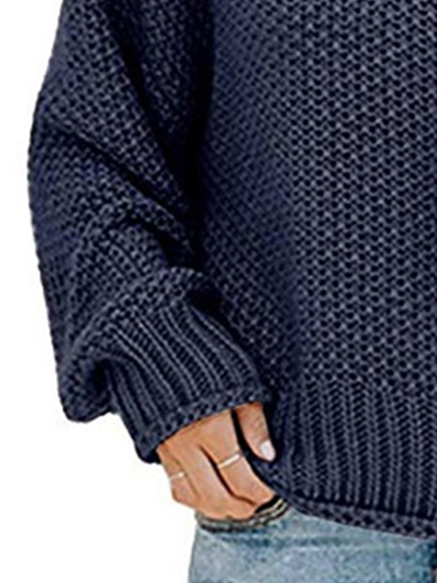 Agnes | Pullover with a turtleneck and dropped shoulders