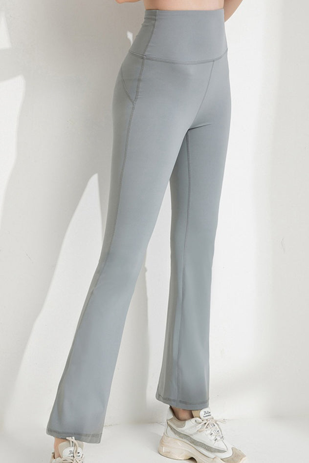 High-Waisted Slim-Fit Quick-Dry Flared Leggings