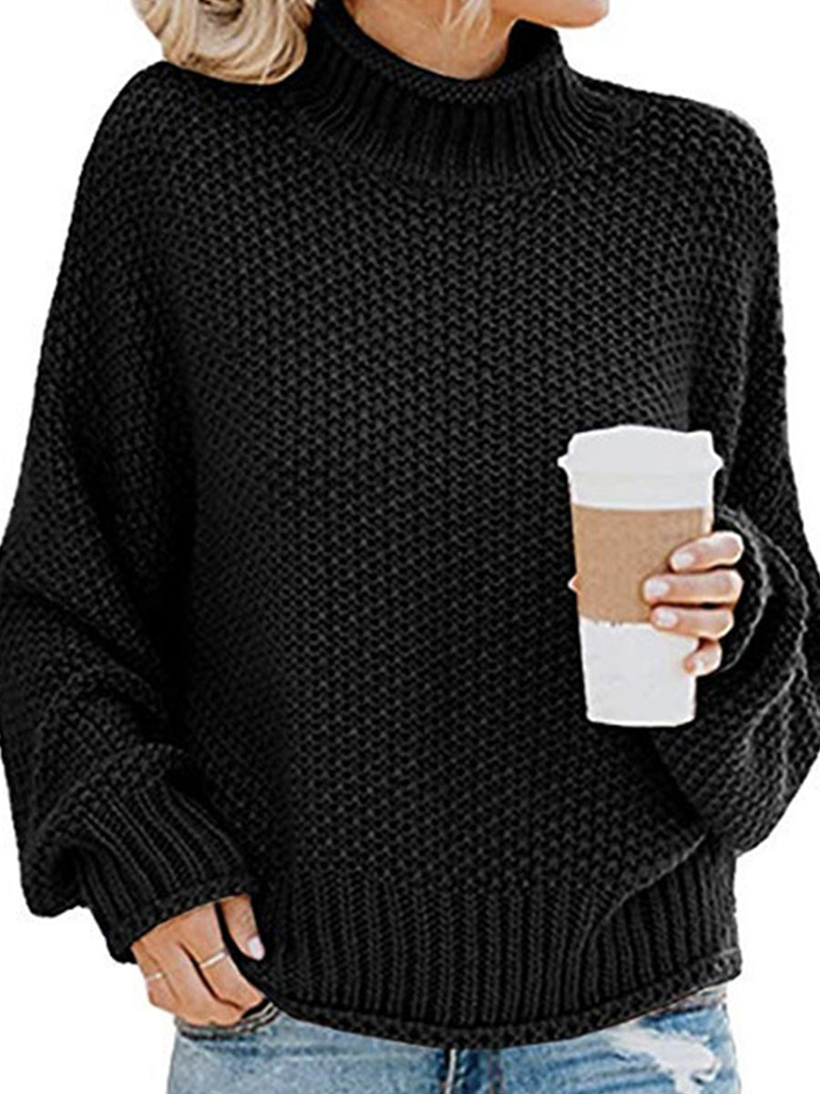 Agnes | Pullover with a turtleneck and dropped shoulders