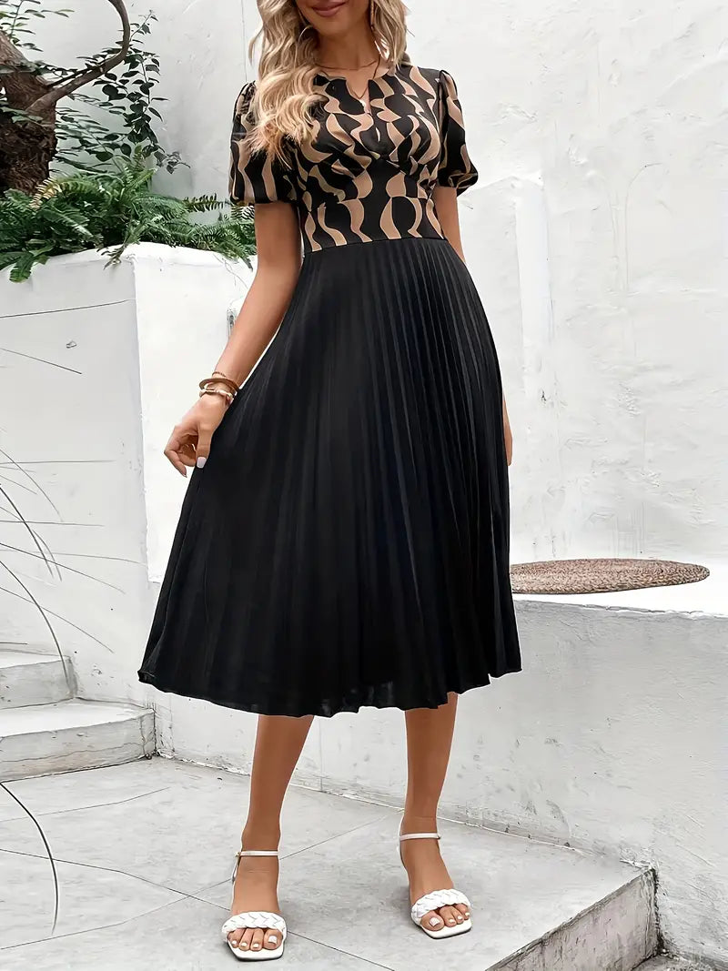 Esther® | Short-Sleeved Summer Dress With Pleats