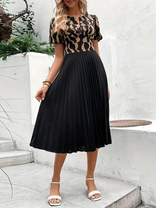 Esther® | Short-Sleeved Summer Dress With Pleats