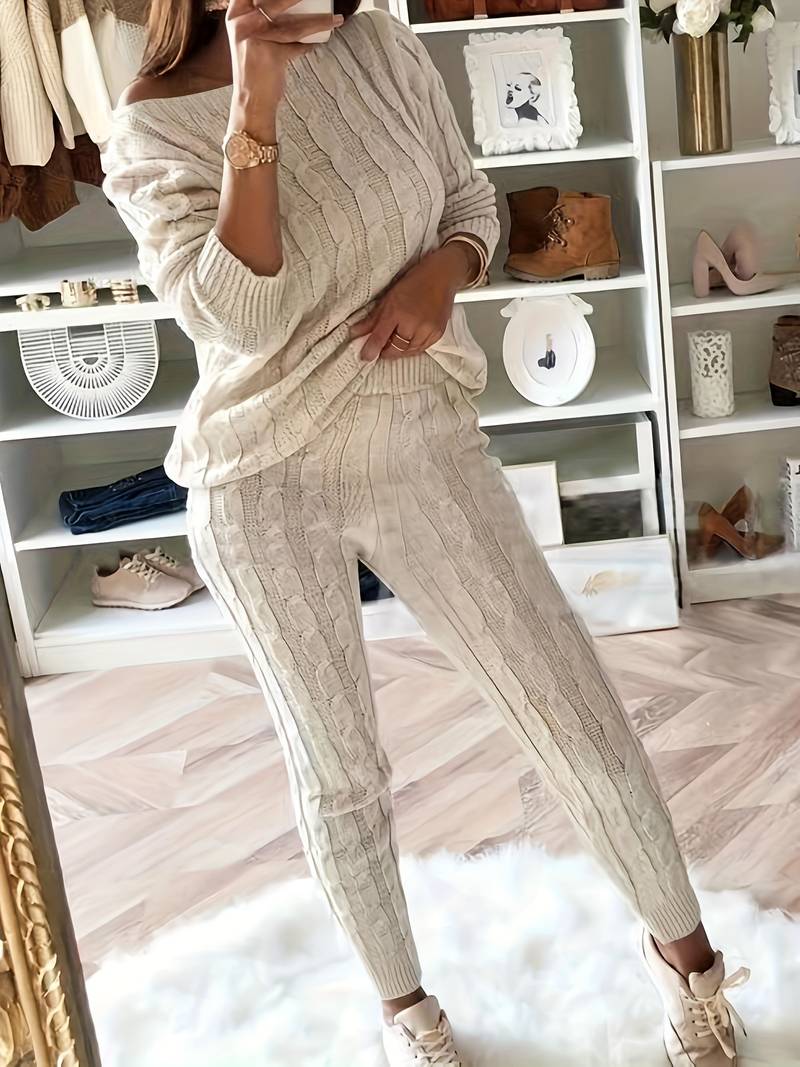 Fabiola | Elegant two-piece sweater set