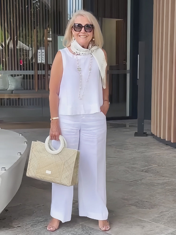 Ruby® | Cotton Linen Trouser Suit