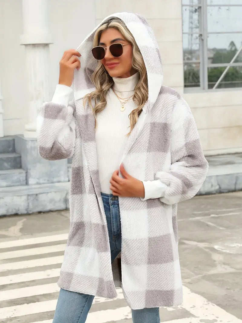 Carmen | Soft plush hooded cardigan