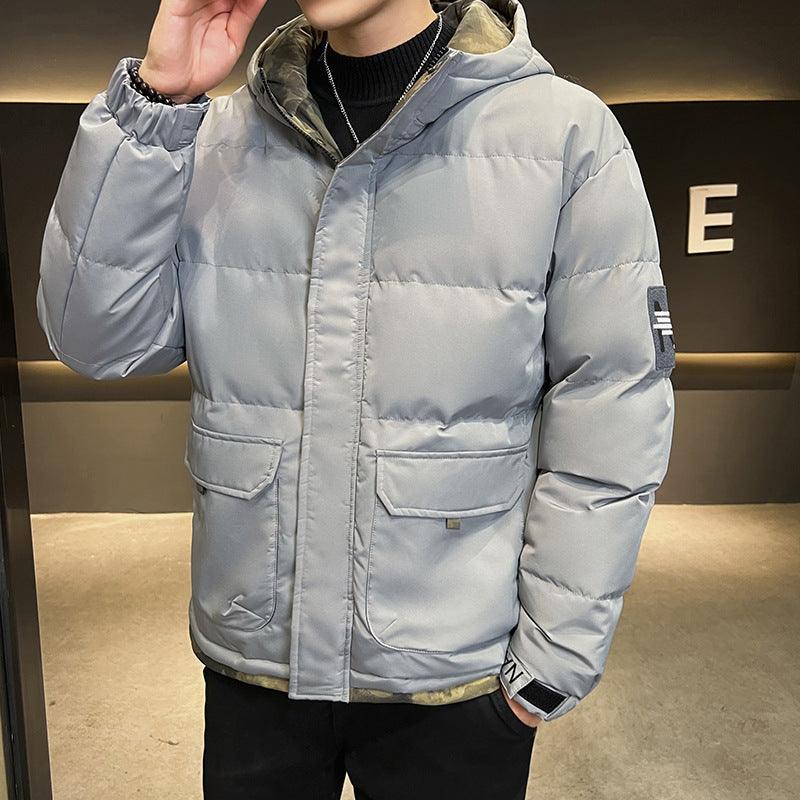 Rita | Men's hooded down jacket with quilted design