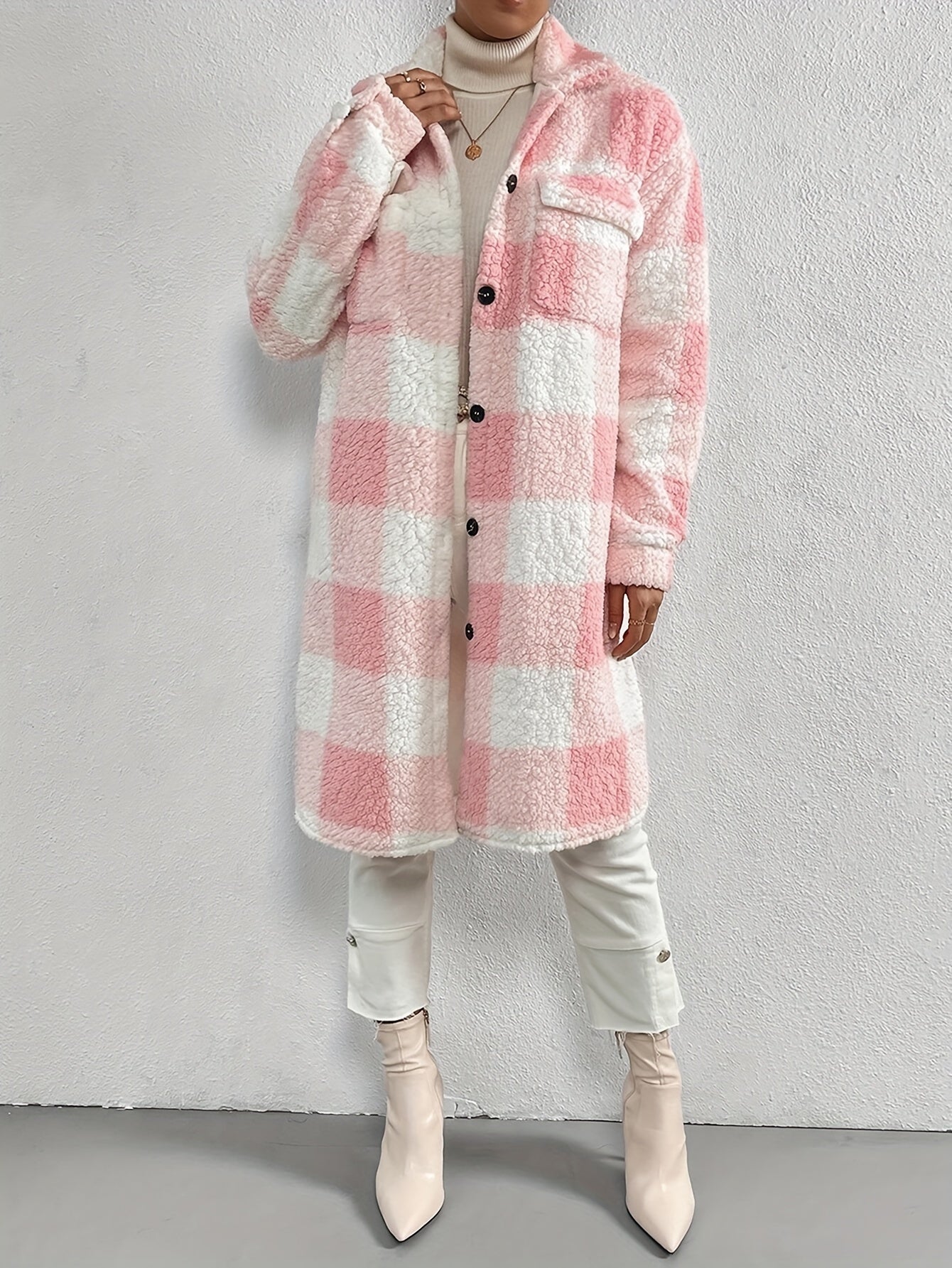 Isabella | Elegant checked coat for women