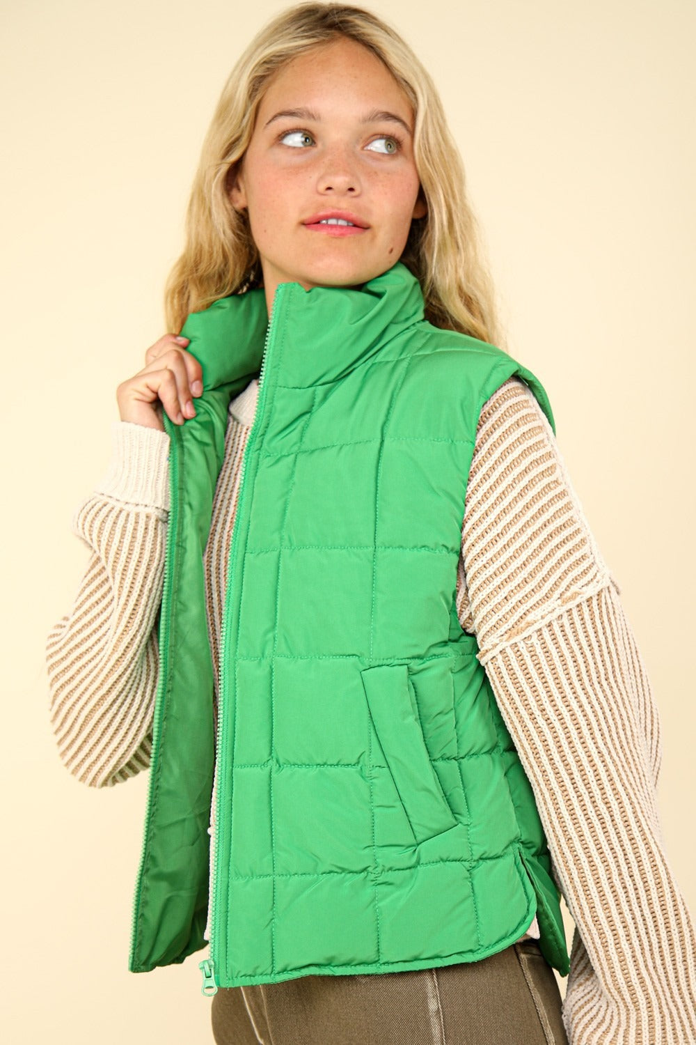 Lea | Padded, warm vest with zip
