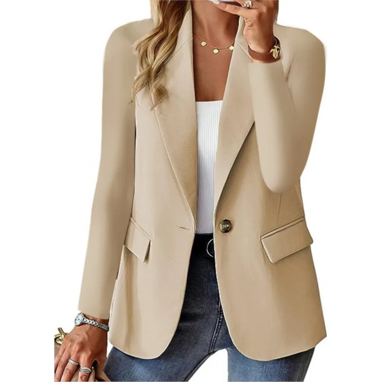 Zoé | Casual women's blazer with long sleeves