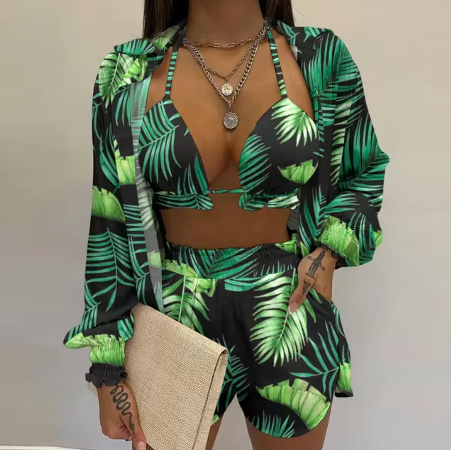 Eva® | Vibrant Print Swimsuit Set
