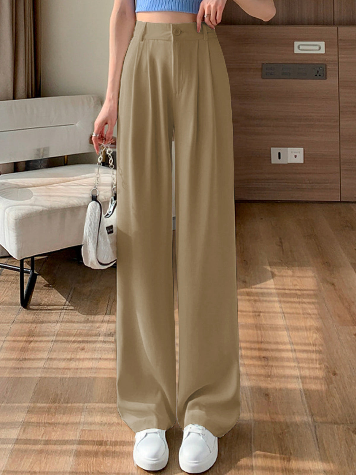 Yessica® | Wide Leg Linen Trousers