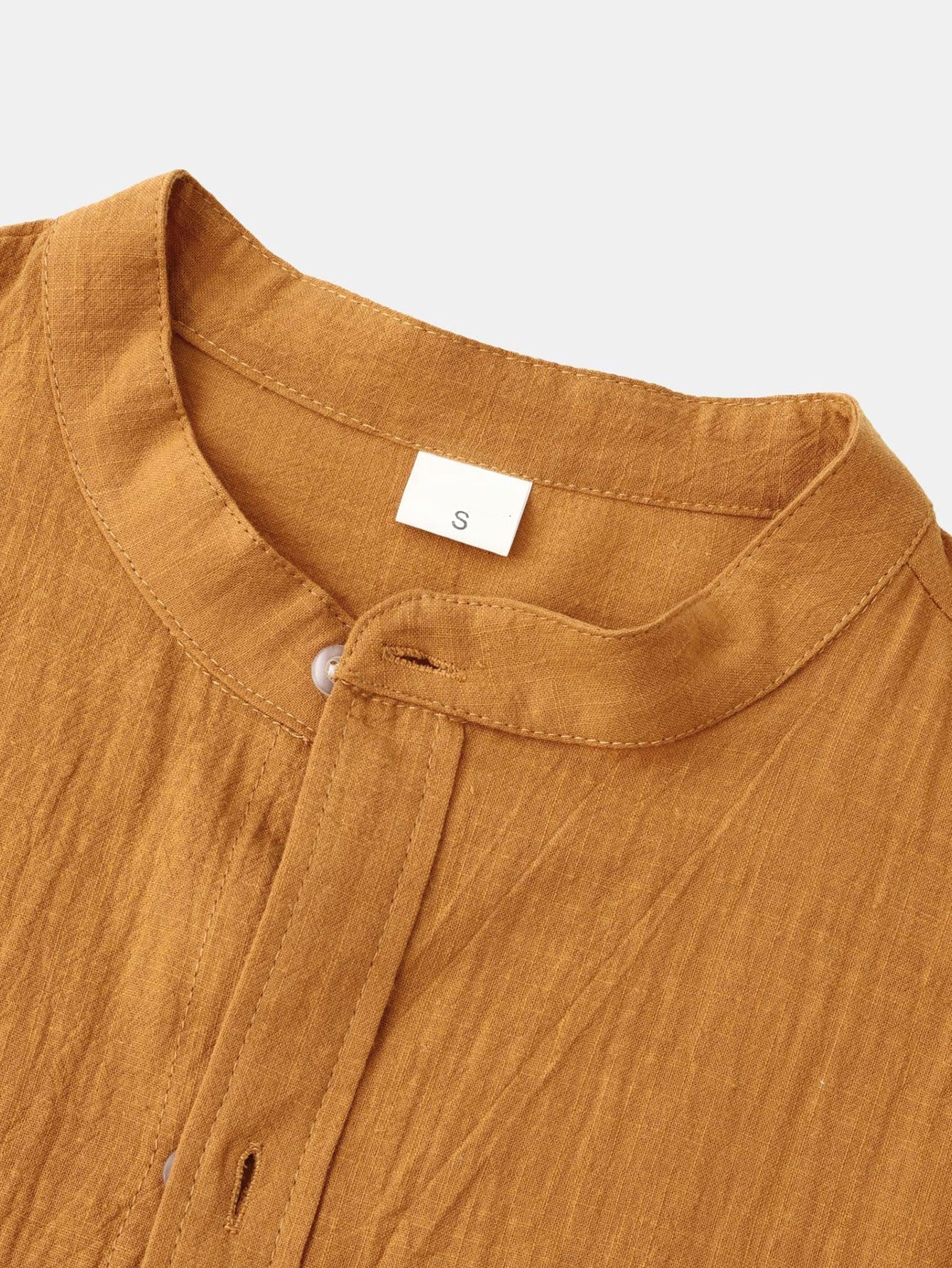 Katrina® | Shirt With Vertical Collar In Linen Look And Linen Trousers With Straight Legs.