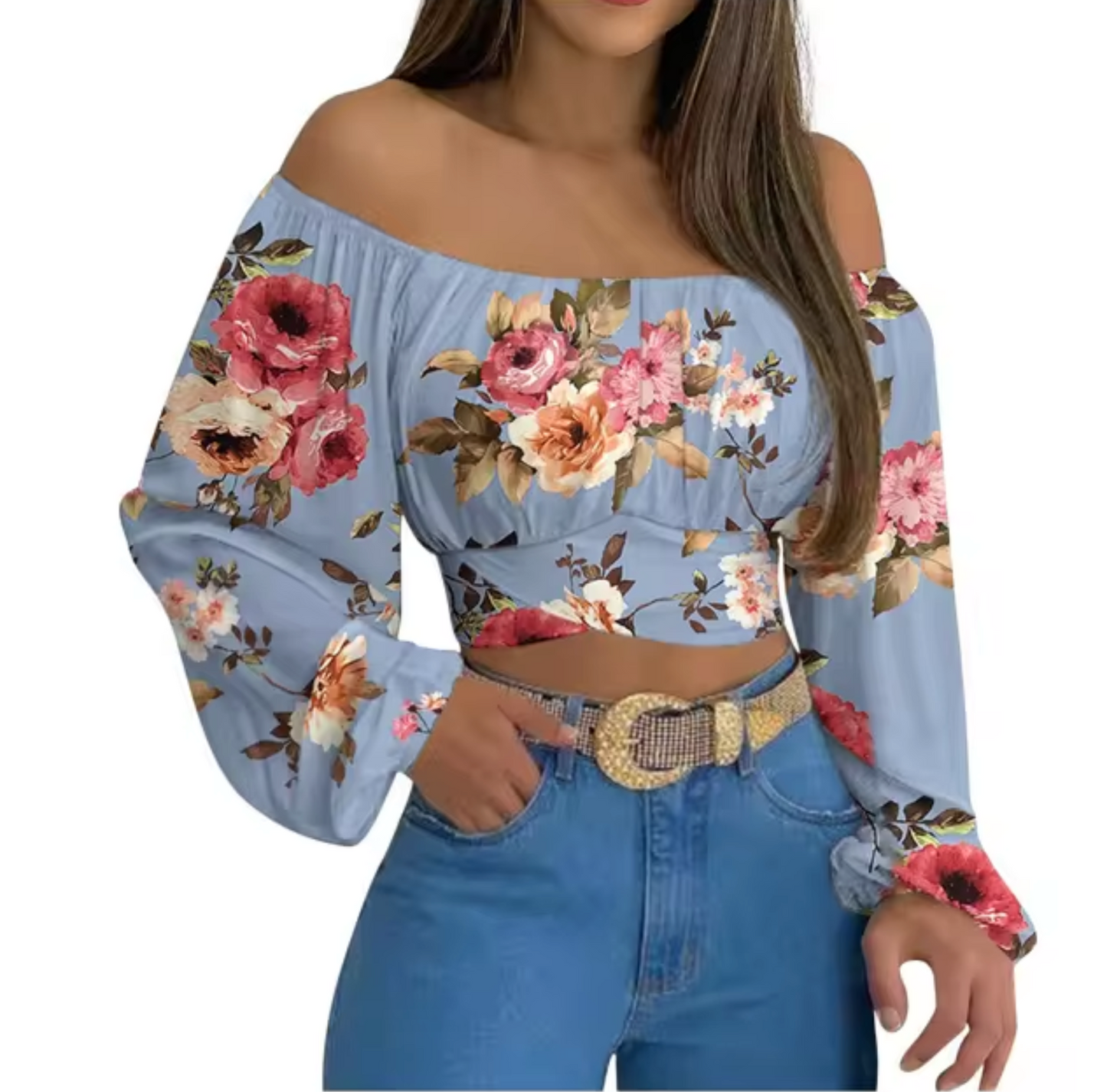 Rosella® | Off-The-Shoulder Crop Top