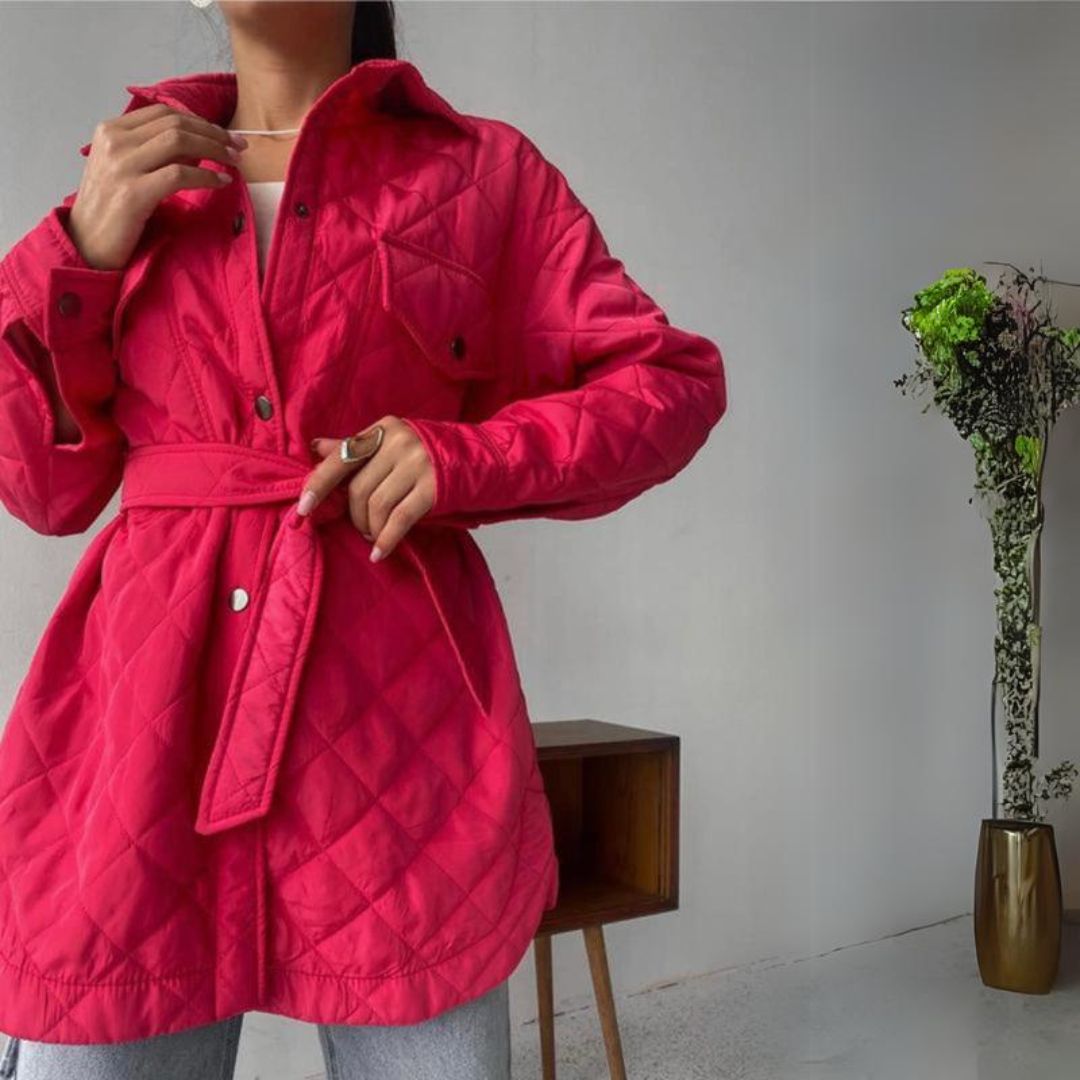 Zaida | Classic padded jacket with snap fasteners for women