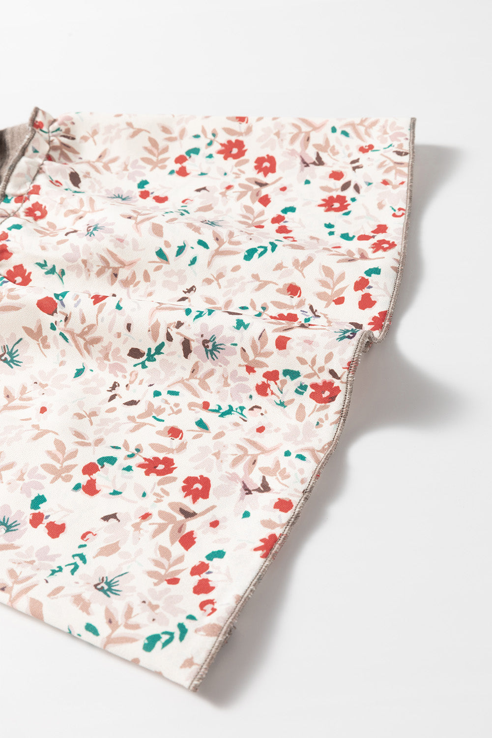 Fabiola | Floral half button long sleeve t-shirt