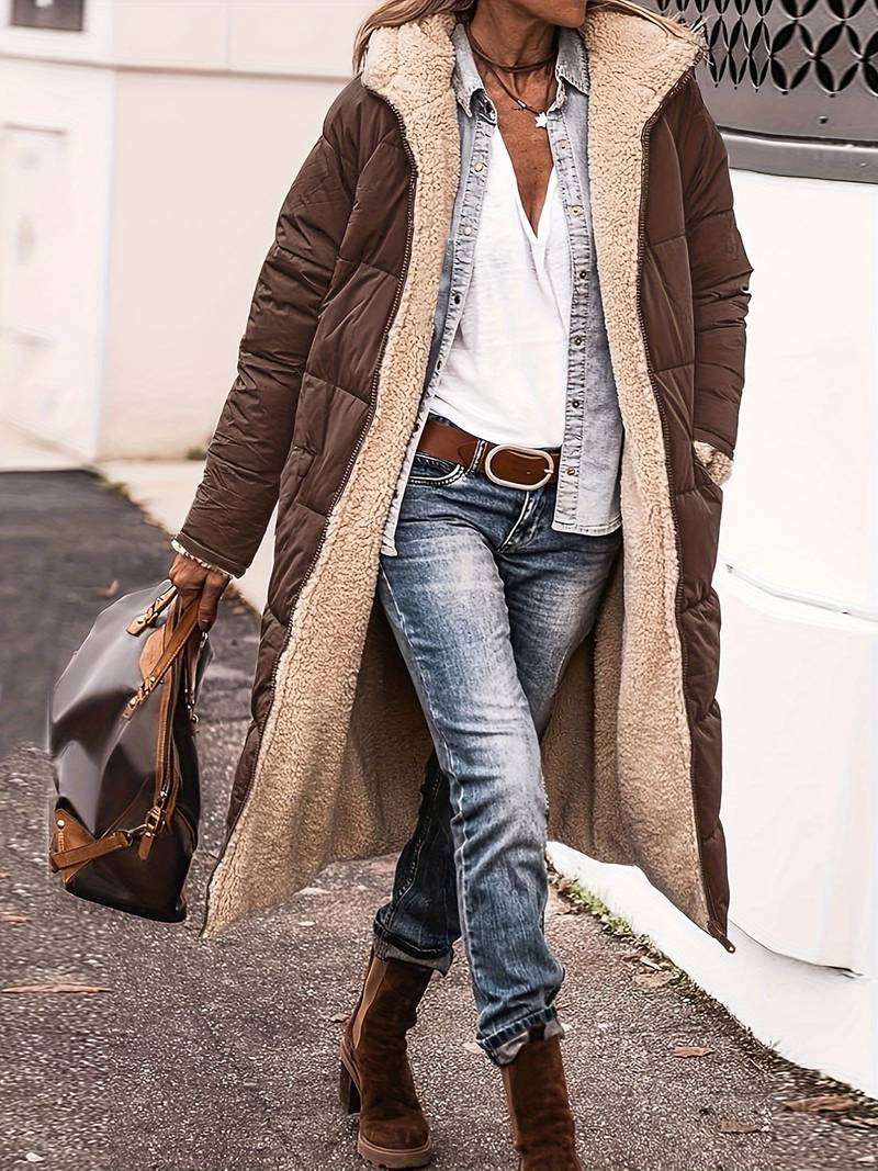 Tamara | Long padded jacket with hood