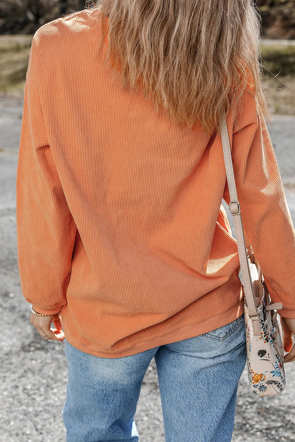 Hannelore | THANKFUL crew neck long sleeve sweatshirt