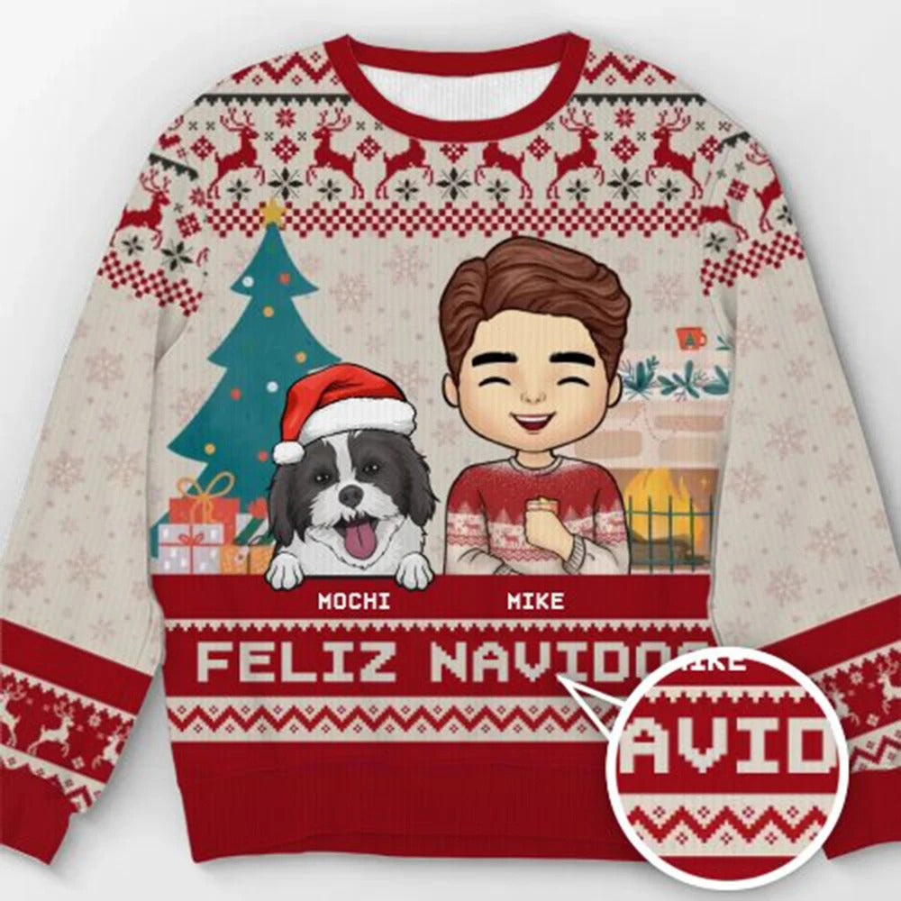 Lena | Lightweight Christmas sweater with a crew neck