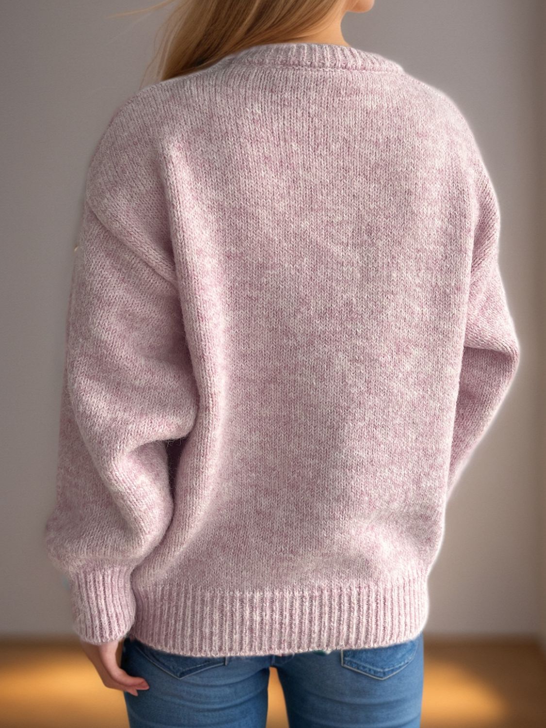 Hortensia | Crew neck sweater with long sleeves