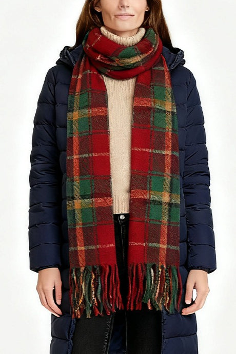 Checkered Warm Scarf