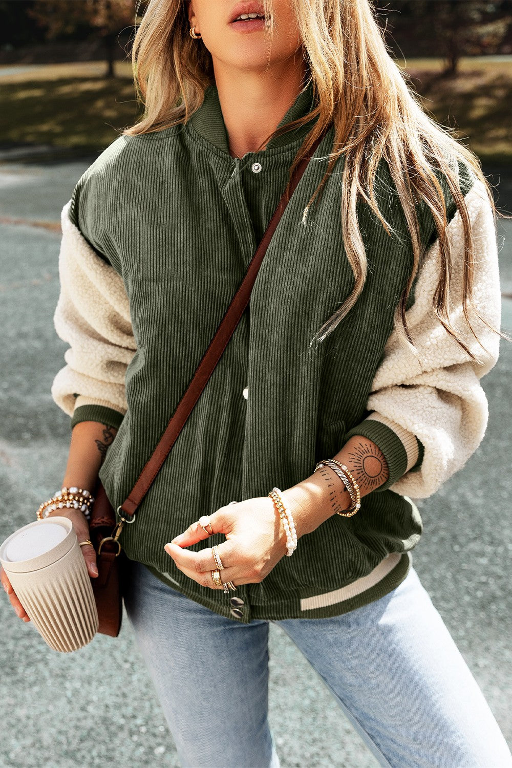 Gerda | Jacket with dropped shoulders and long sleeves