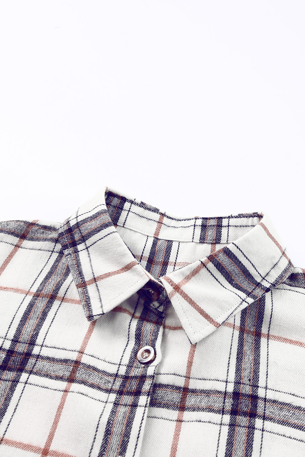Gabriela | Checked high-low jacket with slit
