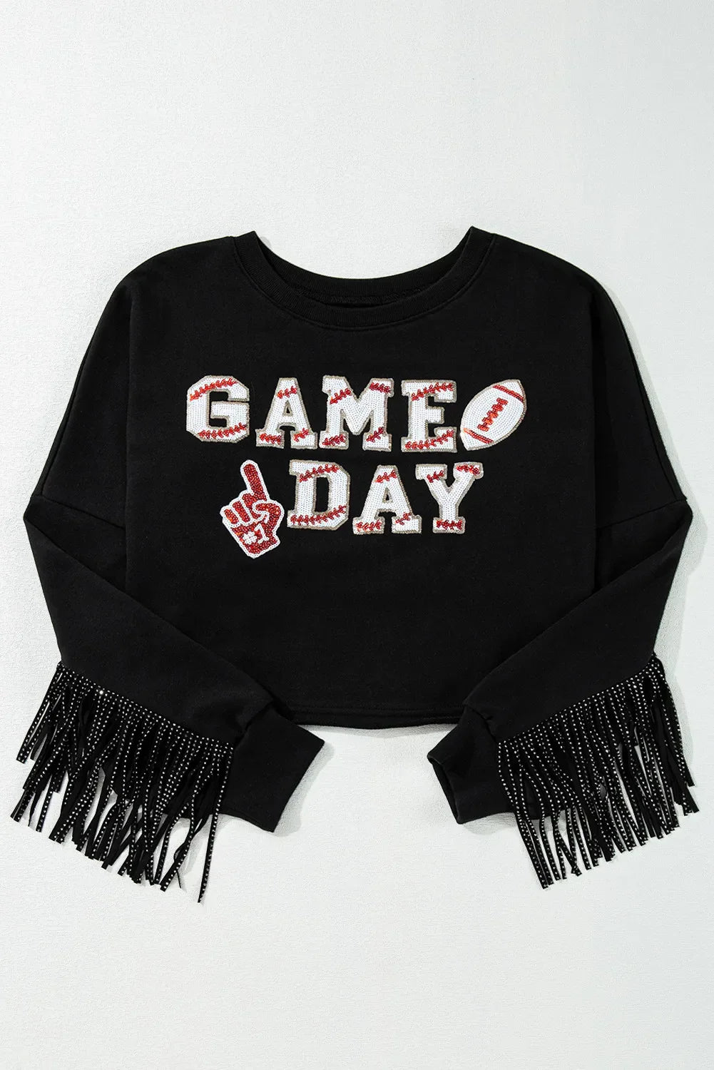 Marion | Long-sleeved sweatshirt with fringes