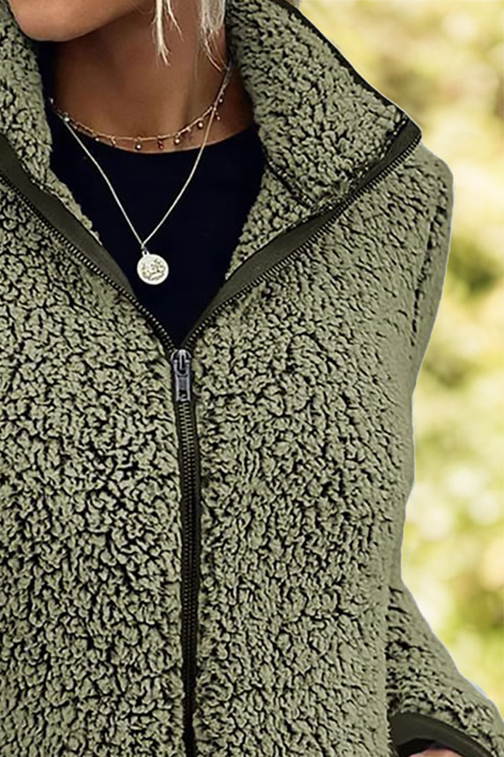 Doris | Turtleneck jacket with zip and pockets